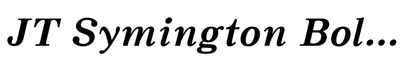 JT Symington Bold Italic